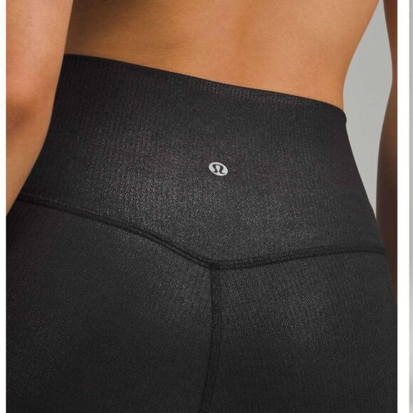 Lululemon Align Ribbed High-Rise Legging 28" Shine Sz 4 2024 Style - Picture 3 of 12